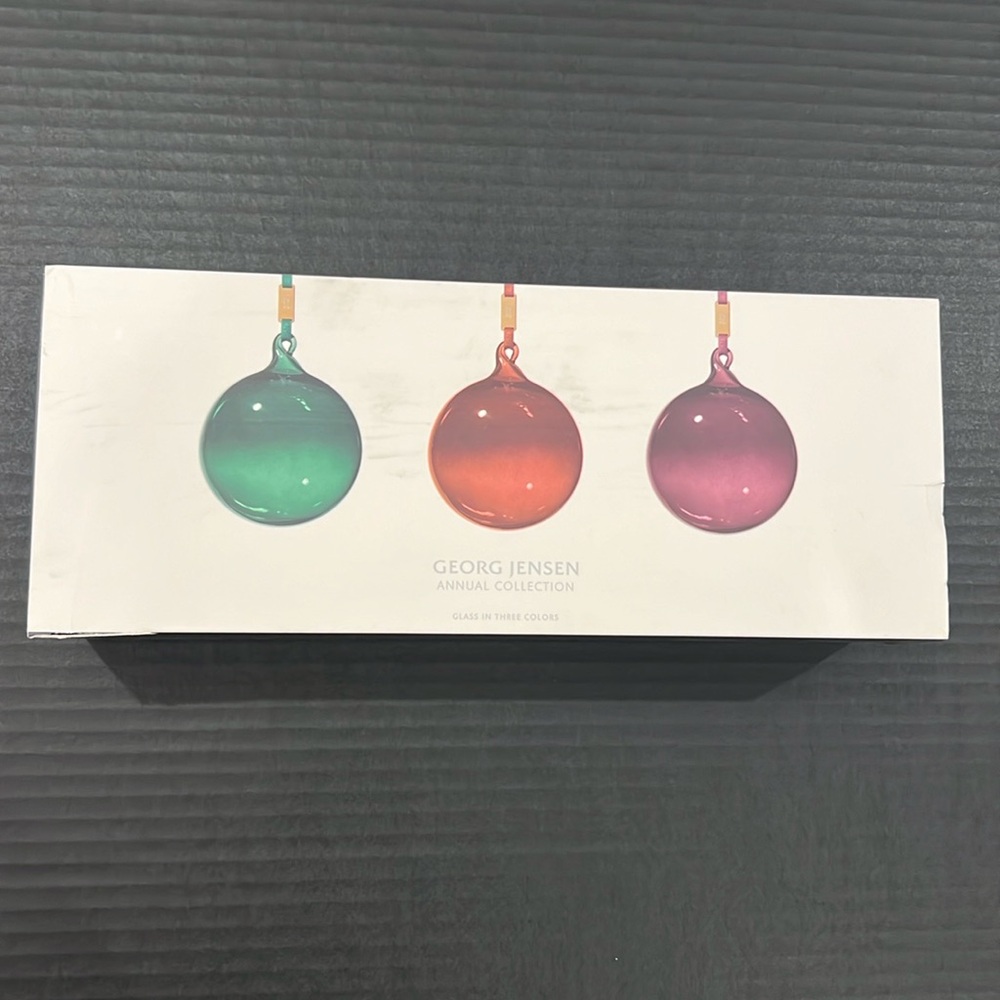 Geog Jensen annual collection Christmas balls.